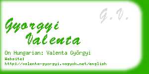 gyorgyi valenta business card